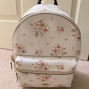 Coach Medium Charlie Rose Bouquet backpack